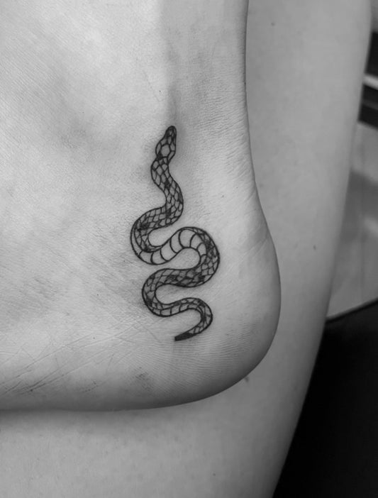 Tattoo: Snake B&W